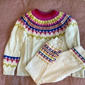 Hanna Andersson Marshmallow Sweater and Leggingd